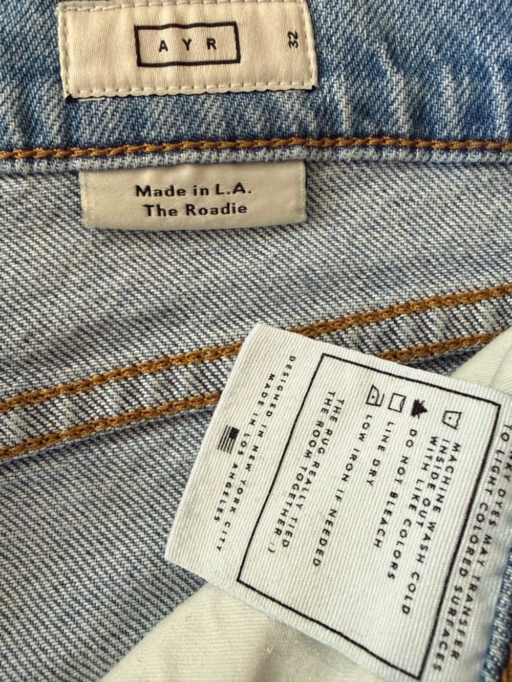 AYR The Roadie jeans, 32R, Ghost Ranch, worn once - Picture 7 of 7